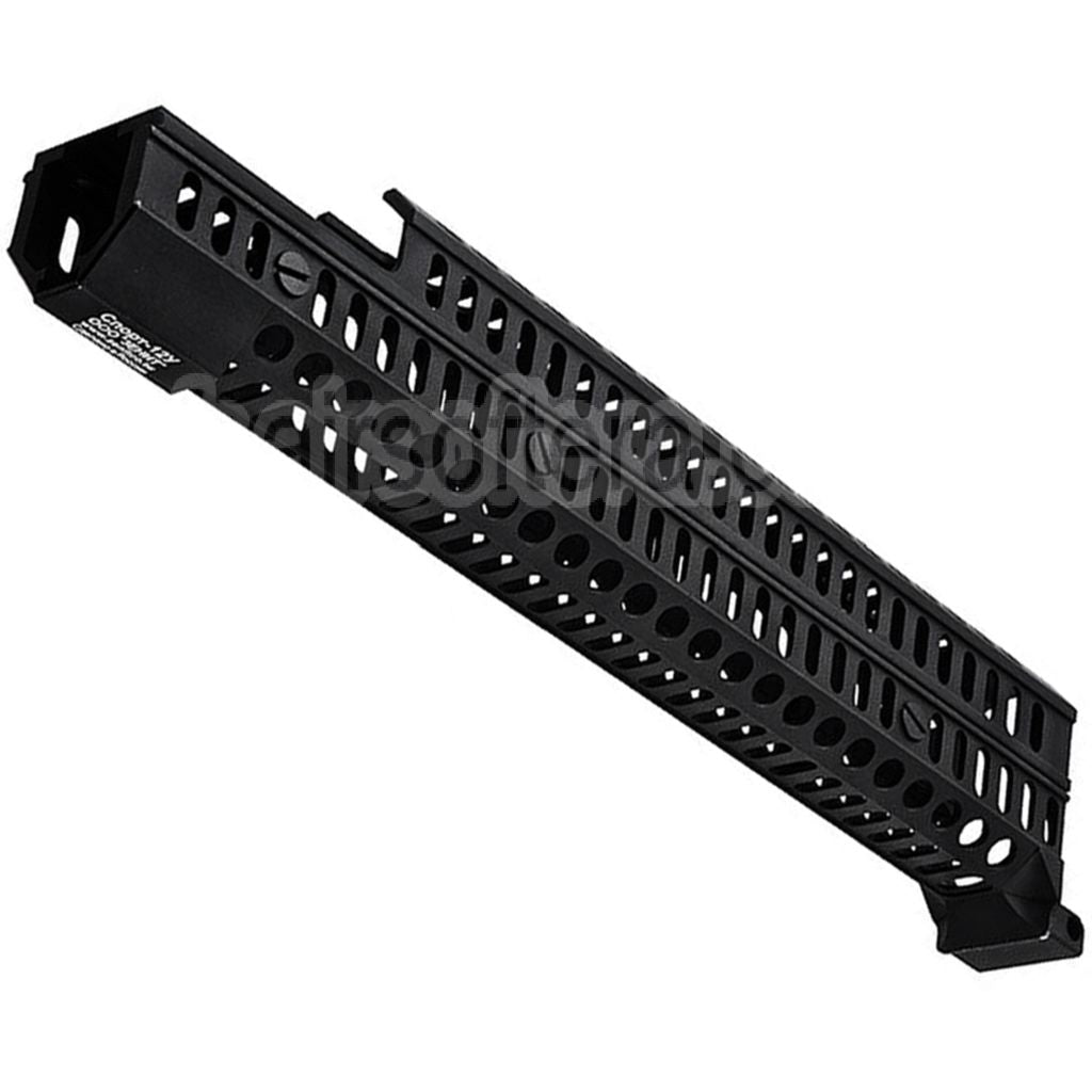 LCT 345mm Aluminium ZSPORT-12U Rail de Garde-Main Convient pour LCT LCK-12 LCK-15 LCK-19 ZK-12 ZK-12U AK12 Série AEG Fusil Airsoft Noir