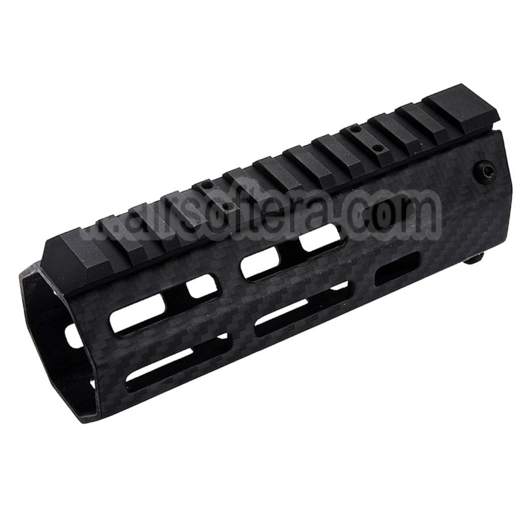 Revanchist Airsoft 145mm 5.5 Pouces Léger Carbone Fiber M-LOK Rail de Garde-Main Convient pour Tokyo Marui M4 Série MWS GBB Fusil Noir