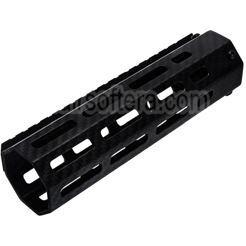 Revanchist Airsoft 180mm 7 Pouces Léger Carbone Fiber M-LOK Rail de Garde-Main Convient pour Tokyo Marui M4 Série MWS GBB Fusil Noir