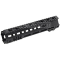 Z-Parts Aluminium 255mm 10 Pouces MK4 M-LOK Rail de Garde-Main avec Barrel Nut Convient pour GHK M4 Série GBB Fusil Airsoft Noir