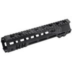 Z-Parts Aluminium 255mm 10 Pouces MK4 M-LOK Rail de Garde-Main avec Barrel Nut Convient pour GHK M4 Série GBB Fusil Airsoft Noir