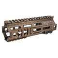 Z-Parts Aluminium 185mm 7 Pouces MK4 M-LOK Rail de Garde-Main avec Barrel Nut Convient pour GHK M4 Série GBB Fusil Airsoft Tan