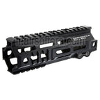 Z-Parts Aluminium 185mm 7 Pouces MK4 M-LOK Rail de Garde-Main avec Barrel Nut Convient pour Tokyo Marui M4 Série MWS GBB Fusil Airsoft Noir