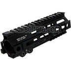 Z-Parts Aluminium 185mm 7 Pouces MK4 M-LOK Rail de Garde-Main avec Barrel Nut Convient pour Tokyo Marui M4 Série MWS GBB Fusil Airsoft Noir