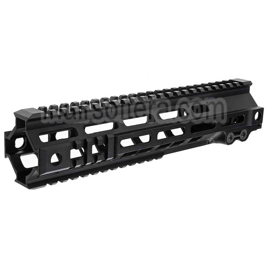 Z-Parts Aluminium 260mm 10 Pouces MK4 M-LOK Rail de Garde-Main avec Barrel Nut Convient pour Tokyo Marui M4 Série MWS GBB Fusil Airsoft Noir