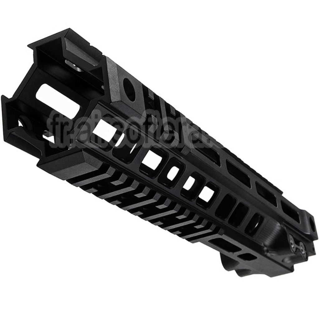 Z-Parts Aluminium 260mm 10 Pouces MK4 M-LOK Rail de Garde-Main avec Barrel Nut Convient pour Tokyo Marui M4 Série MWS GBB Fusil Airsoft Noir
