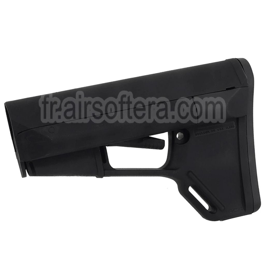 E&amp;C M Style ACS Rétractable Crosse Convient pour M4 Série AEG Fusils Airsoft Noir