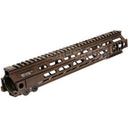 Z-Parts Aluminium 335mm 13 Pouces MK4 M-LOK Rail de Garde-Main avec Barrel Nut Convient pour Tokyo Marui M4 Série MWS GBB Fusil Airsoft Tan