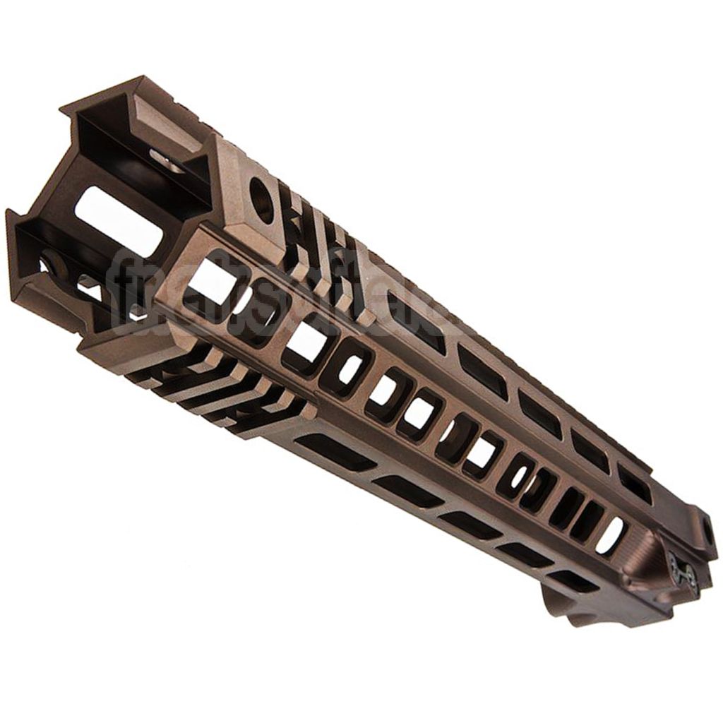 Z-Parts Aluminium 335mm 13 Pouces MK4 M-LOK Rail de Garde-Main avec Barrel Nut Convient pour Tokyo Marui M4 Série MWS GBB Fusil Airsoft Tan