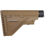 E&amp;C 416A5 Style Rétractable Crosse avec tube tampon Convient pour HK416 Série AEG Fusils Airsoft