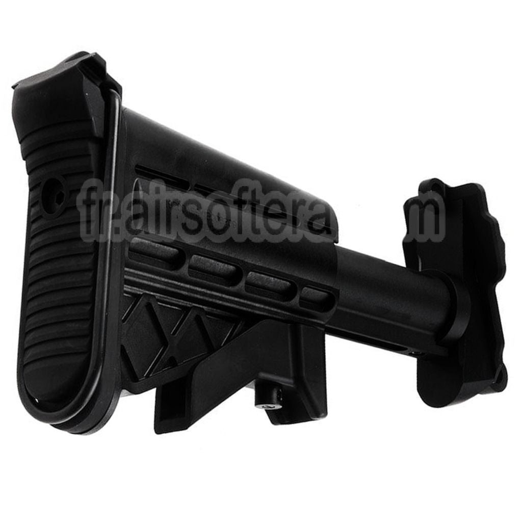 VFC Collapsible Crosse Kit Convient pour VFC MK48 MOD1 AEG Machine Gun Fusil Airsoft Noir