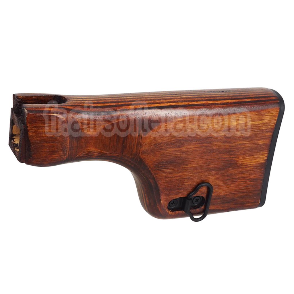 Kit de crosse en bois véritable CYMA compatible avec le fusil airsoft AEG CYMA CM052 RPK.