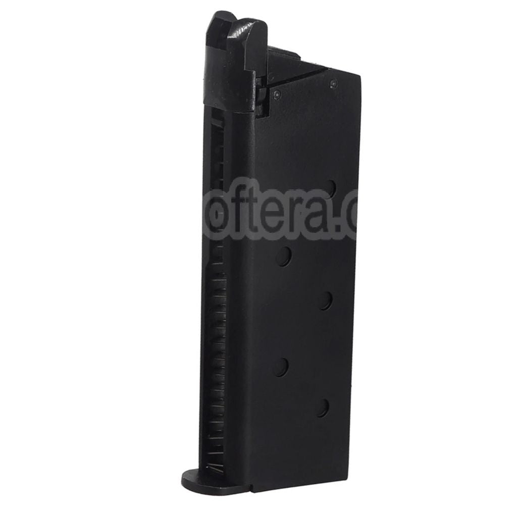 DOUBLE BELL 18 Billes Gaz Chargeur Convient pour ARMY R45 Tokyo Marui Detonics .45 DOUBLE BELL 796 797 Vorpal Bunny AM .45 Série GBB Pistolet Airsoft Noir
