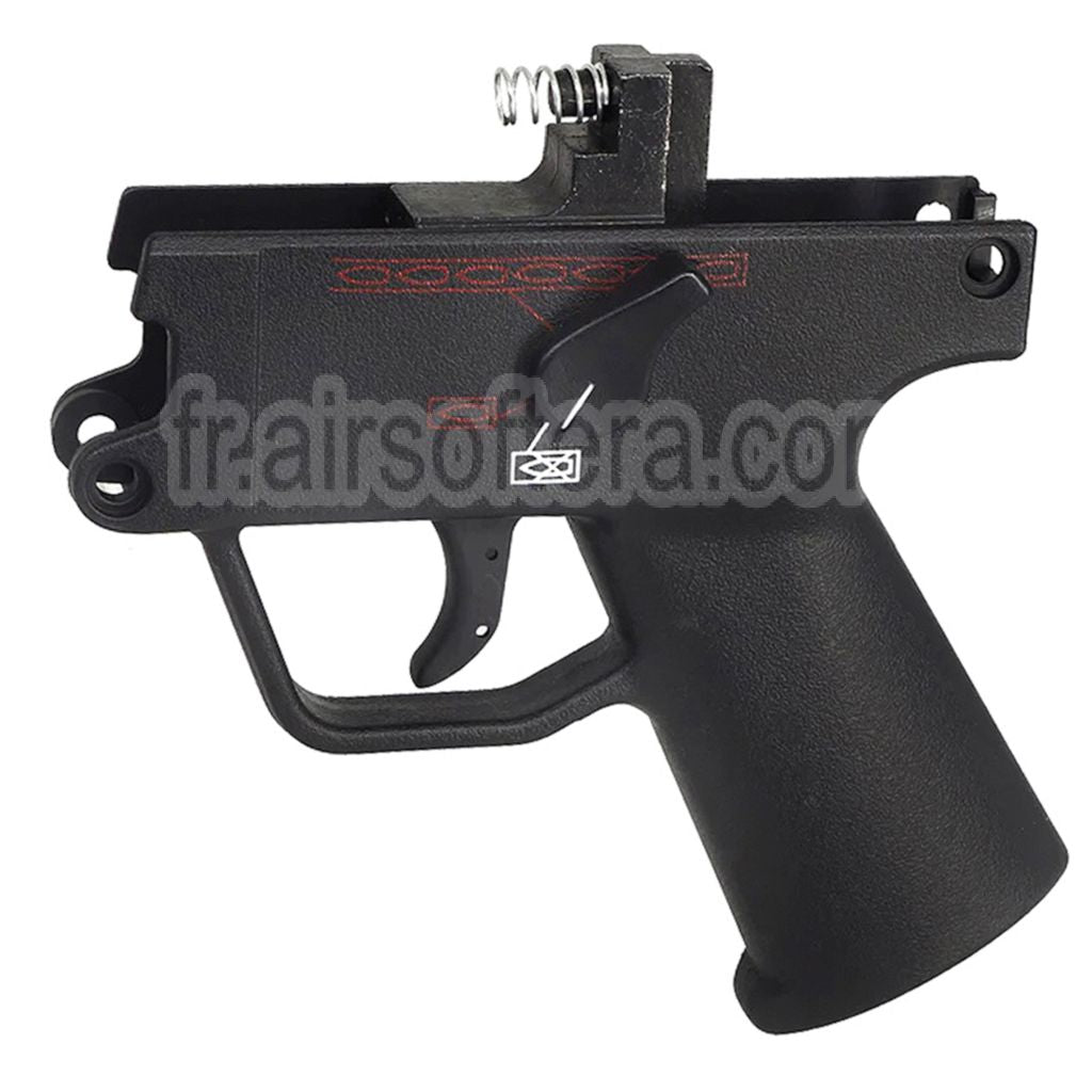 AirsoftEra Polymère Complet Bas Boîtier Poignée Frame Convient pour WELL G55 MP5K DOUBLE BELL 722 Maruzen System MP5K Série GBB SMG Fusil Noir