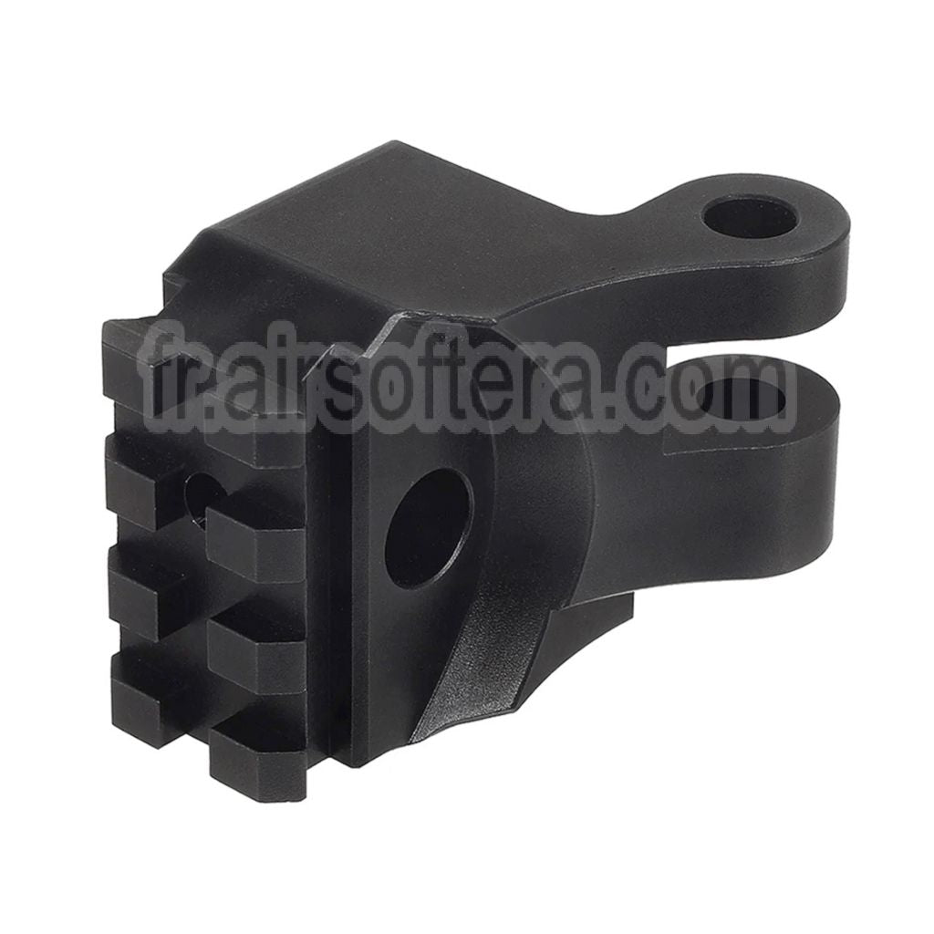 BBT CNC Aluminium M1913 20mm Rail Crosse Adaptateur Convient pour KRYTAC Kriss Vector Série AEG GBB SMG Fusil Airsoft Noir
