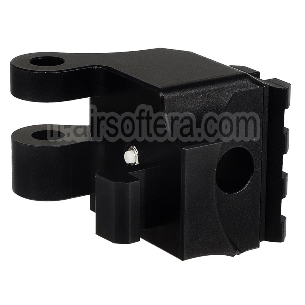 BBT CNC Aluminium M1913 20mm Rail Crosse Adaptateur Convient pour KRYTAC Kriss Vector Série AEG GBB SMG Fusil Airsoft Noir