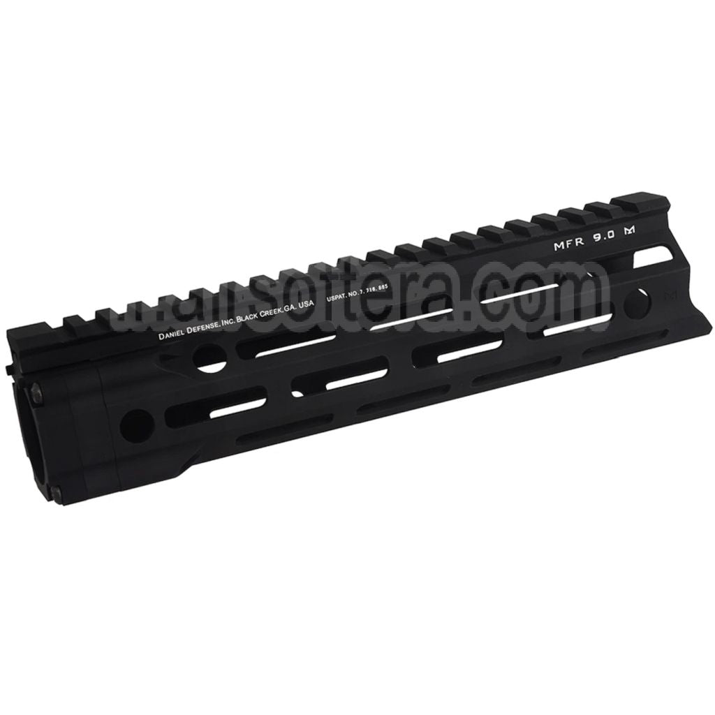 APS EMG Daniel Defense MFR 9 Pouces M-LOK Rail de garde-main Convient pour APS EMG Tokyo Marui M4 M16 Série AEG Fusils Airsoft Noir