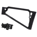 5KU 205mm Aluminium TS-8RP Triangle Rised Cheek Crosse avec M1913 Adaptateur Convient pour 20mm Picatinny Crosse Adaptateur Fusil Airsoft