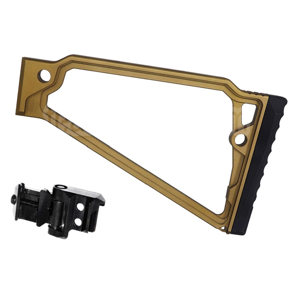 5KU 205mm Aluminium TS-8RP Triangle Rised Cheek Crosse avec M1913 Adaptateur Convient pour 20mm Picatinny Crosse Adaptateur Fusil Airsoft