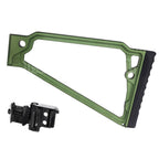 5KU 205mm Aluminium TS-8RP Triangle Rised Cheek Crosse avec M1913 Adaptateur Convient pour 20mm Picatinny Crosse Adaptateur Fusil Airsoft
