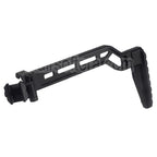 5KU Aluminium Tactique Picatinny Montage Modulaire Pliable Crosse Convient pour 20mm Picatinny Crosse Adaptateur Fusil Airsoft Noir