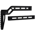 5KU Aluminium Tactique Picatinny Montage Modulaire Pliable Crosse Convient pour 20mm Picatinny Crosse Adaptateur Fusil Airsoft Noir