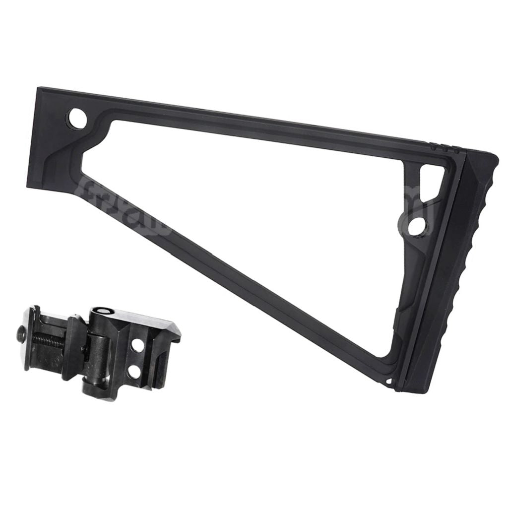 5KU 205mm Aluminium TS-8RP Triangle Crosse avec M1913 Adaptateur Convient pour 20mm Picatinny Crosse Adaptateur Fusil Airsoft
