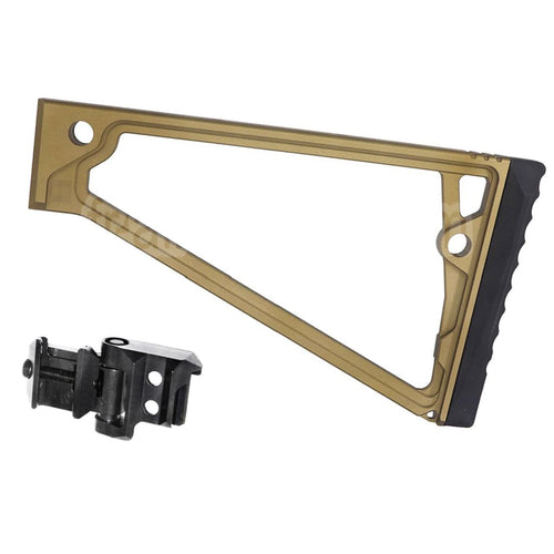 5KU 205mm Aluminium TS-8RP Triangle Crosse avec M1913 Adaptateur Convient pour 20mm Picatinny Crosse Adaptateur Fusil Airsoft