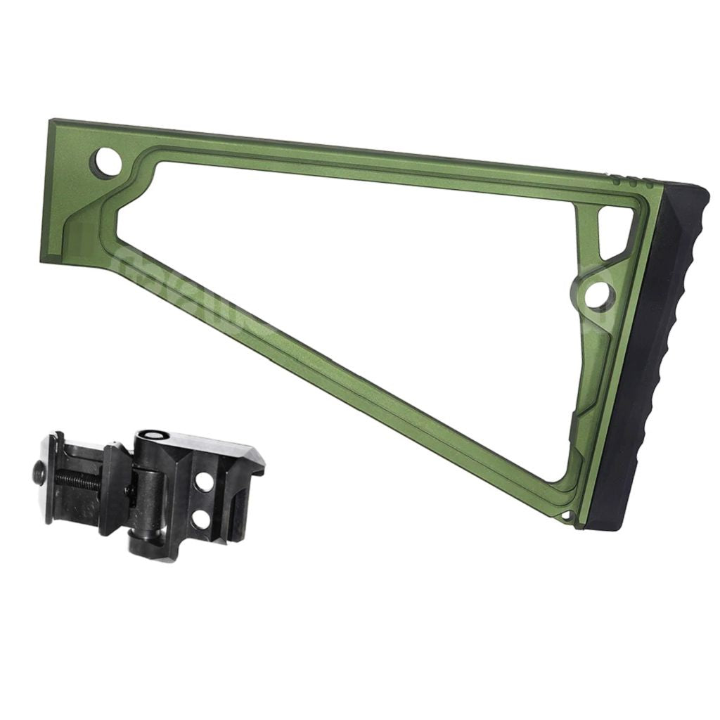 5KU 205mm Aluminium TS-8RP Triangle Crosse avec M1913 Adaptateur Convient pour 20mm Picatinny Crosse Adaptateur Fusil Airsoft