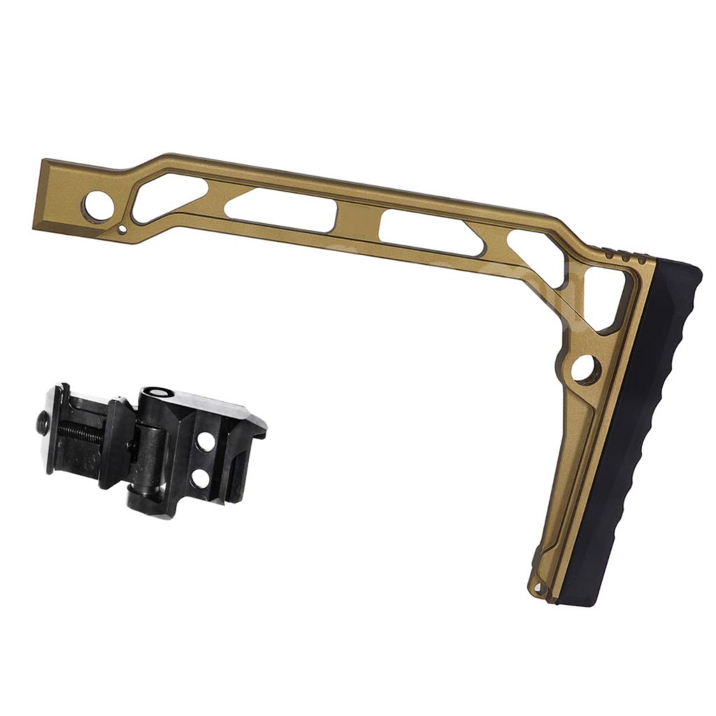 5KU Aluminium SS-8RP Squelette Pliable Crosse Convient pour 20mm Picatinny Crosse Adaptateur Fusil Airsoft