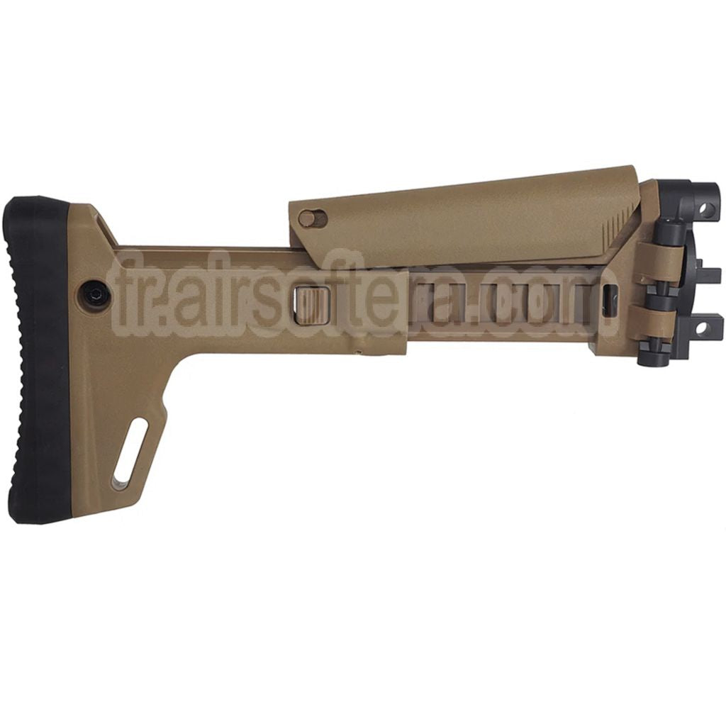 5KU ACR Style 7 positions télescopique côté pliable rétractable Crosse convient pour CYMA MP5K série AEG Fusil Airsoft