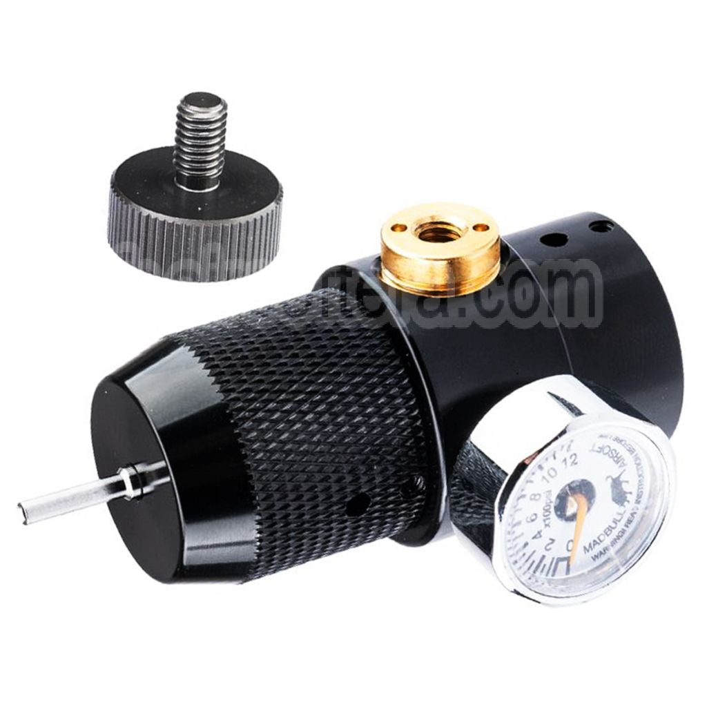Madbull XM-Chargeur Plus Co2 Adaptateur avec Régulateur de Pression Réglable et Compteur de lecture