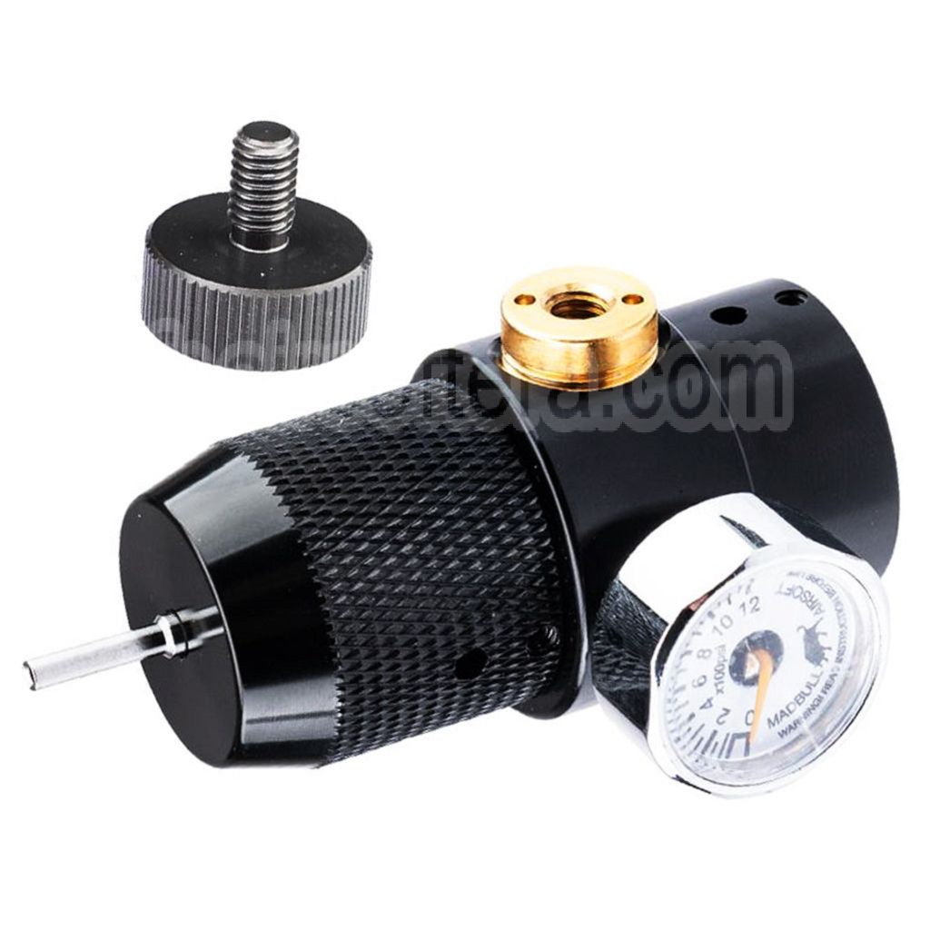 Madbull XM Chargeur XC03 Portable 12g Co2 Adaptateur avec Régulateur de Pression et Compteur de lecture réglables