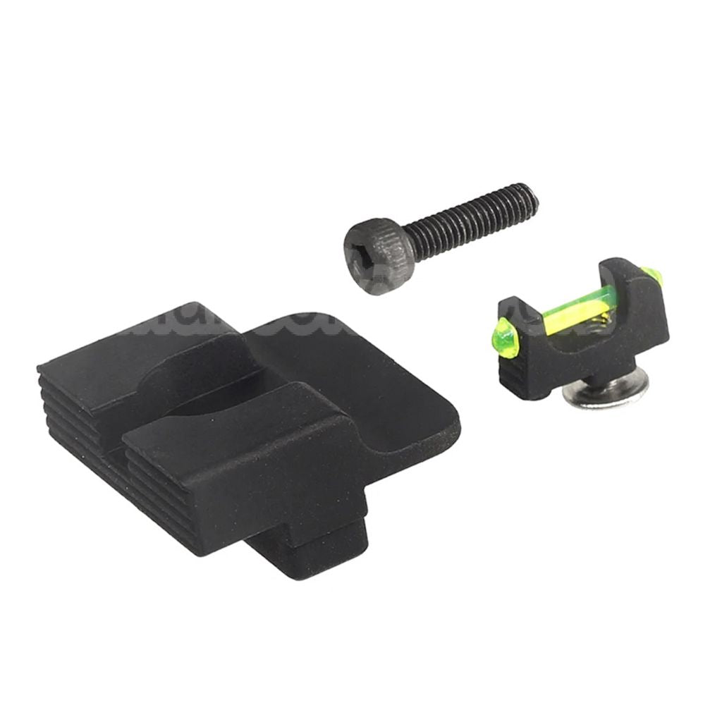 APS Fibre Optique Guidon Visée Hausse Set Convient pour APS XTP ACP Shark Série GBB Pistolet Airsoft