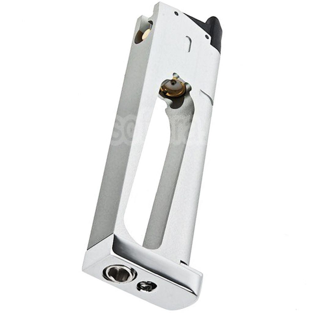 RWA 25 Billes Co2 Chargeur Convient pour KJ Works RWA GRP Nighthawk Custom War Hawk Série 1911 GBB Pistolet Airsoft Argent