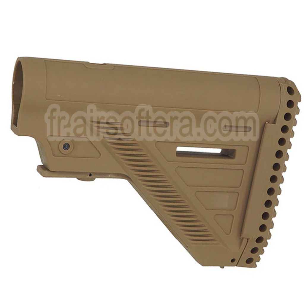 E&amp;C 416A5 Style Rétractable Crosse Convient pour HK416 M4 M16 Série AEG Fusil Airsoft