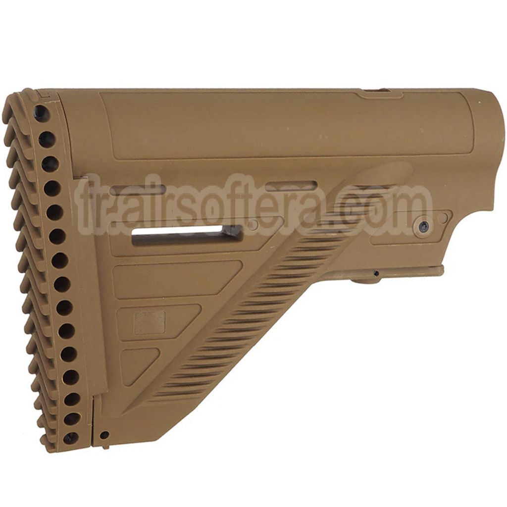 E&amp;C 416A5 Style Rétractable Crosse Convient pour HK416 M4 M16 Série AEG Fusil Airsoft