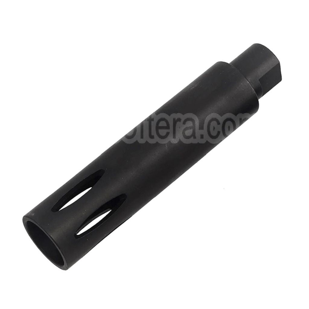 CYMA 113mm XM177 E1 Style Frein de Bouche Convient pour -14mm CCW sens antihoraire Canon Fusil Airsoft Noir