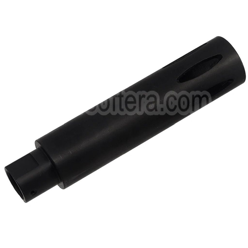CYMA 113mm XM177 E1 Style Frein de Bouche Convient pour -14mm CCW sens antihoraire Canon Fusil Airsoft Noir