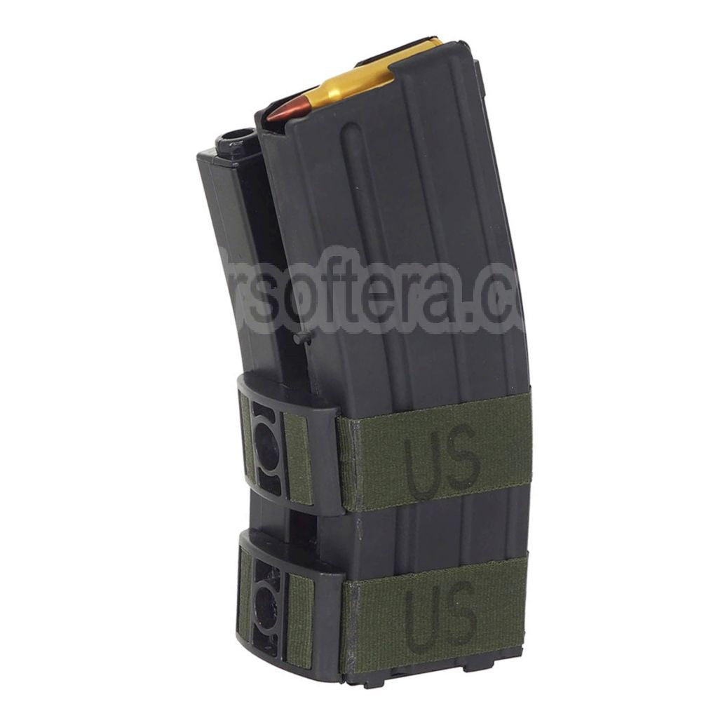 BATTLEAXE 800 Billes Electric Dual Chargeur avec Dummy Bullet Convient pour M4 M16 Série AEG Fusil Airsoft