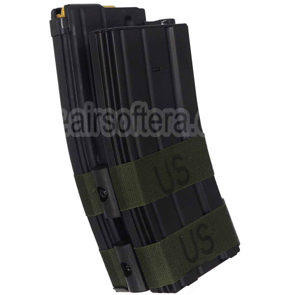 BATTLEAXE 800 Billes Electric Dual Chargeur avec Dummy Bullet Convient pour M4 M16 Série AEG Fusil Airsoft
