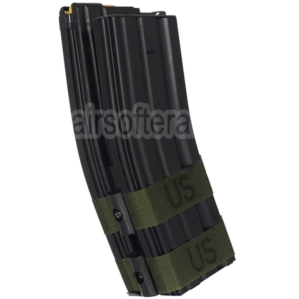 BATTLEAXE 1200 Billes Electric Dual Chargeur avec Dummy Bullet Convient pour M4 M16 Série AEG Fusil Airsoft