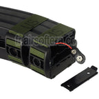 BATTLEAXE 1200 Billes Electric Dual Chargeur avec Dummy Bullet Convient pour M4 M16 Série AEG Fusil Airsoft