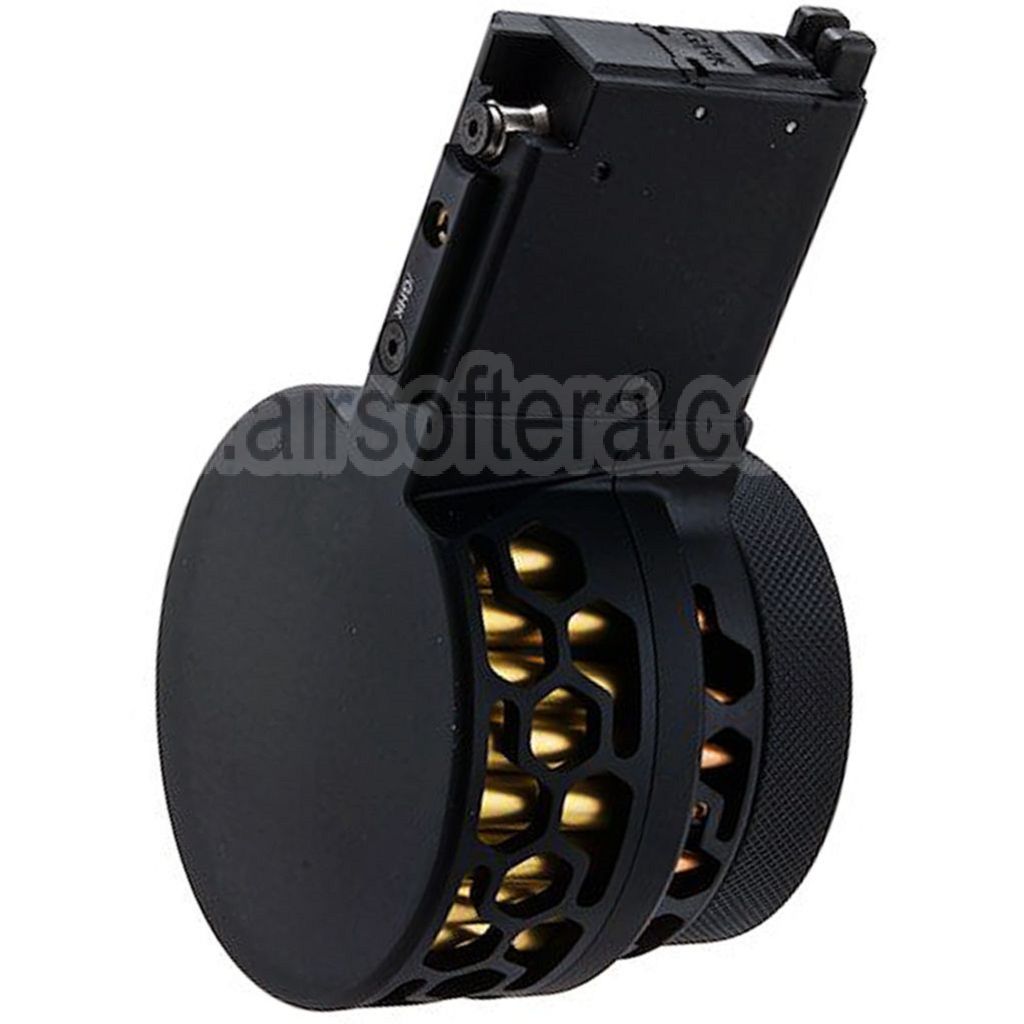 DYTAC XMAG 100 Billes Green Gaz Chargeur Tambour Convient pour GHK AR M4 Série GBB Fusil Airsoft