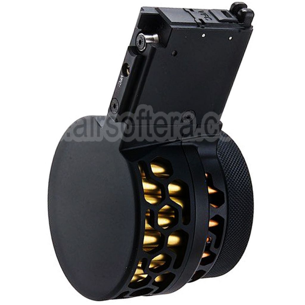 DYTAC XMAG 100 Billes Green Gaz Chargeur Tambour Convient pour VFC AR M4 Série GBB Fusil Airsoft