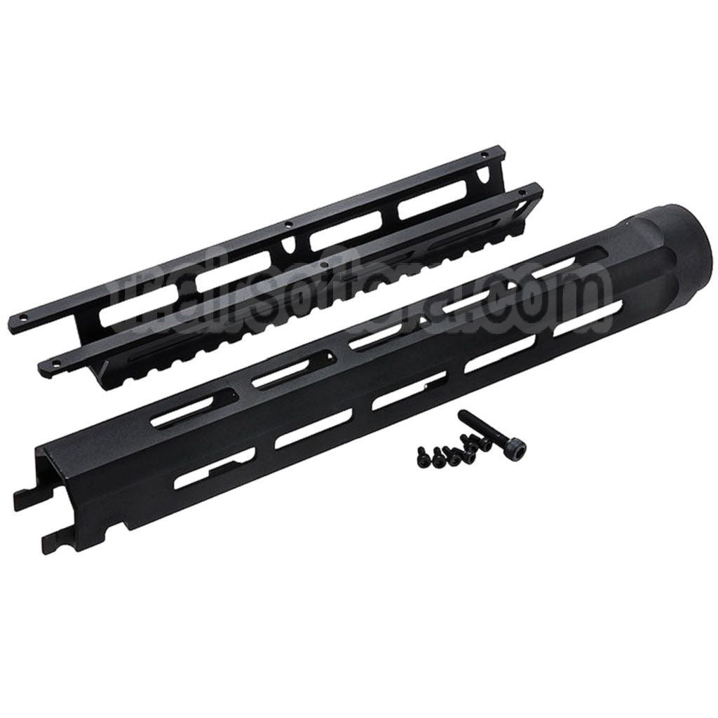 VFC 280mm CNC aluminium tactique M-LOK Rail de Garde-Main convient pour Cybergun FN FNC Série GBB Fusil Airsoft Noir