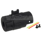 5KU CNC Aluminium Intégré Fibre Optique Guidon Silencieux Adaptateur Kit -14mm CCW sens antihoraire Fileté Convient pour Action Army AAP01 GBB Pistolet Airsoft