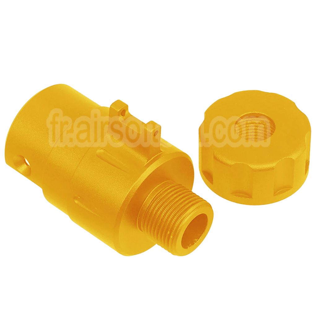 5KU CNC Aluminium Intégré Fibre Optique Guidon Silencieux Adaptateur Kit -14mm CCW sens antihoraire Fileté Convient pour Action Army AAP01 GBB Pistolet Airsoft