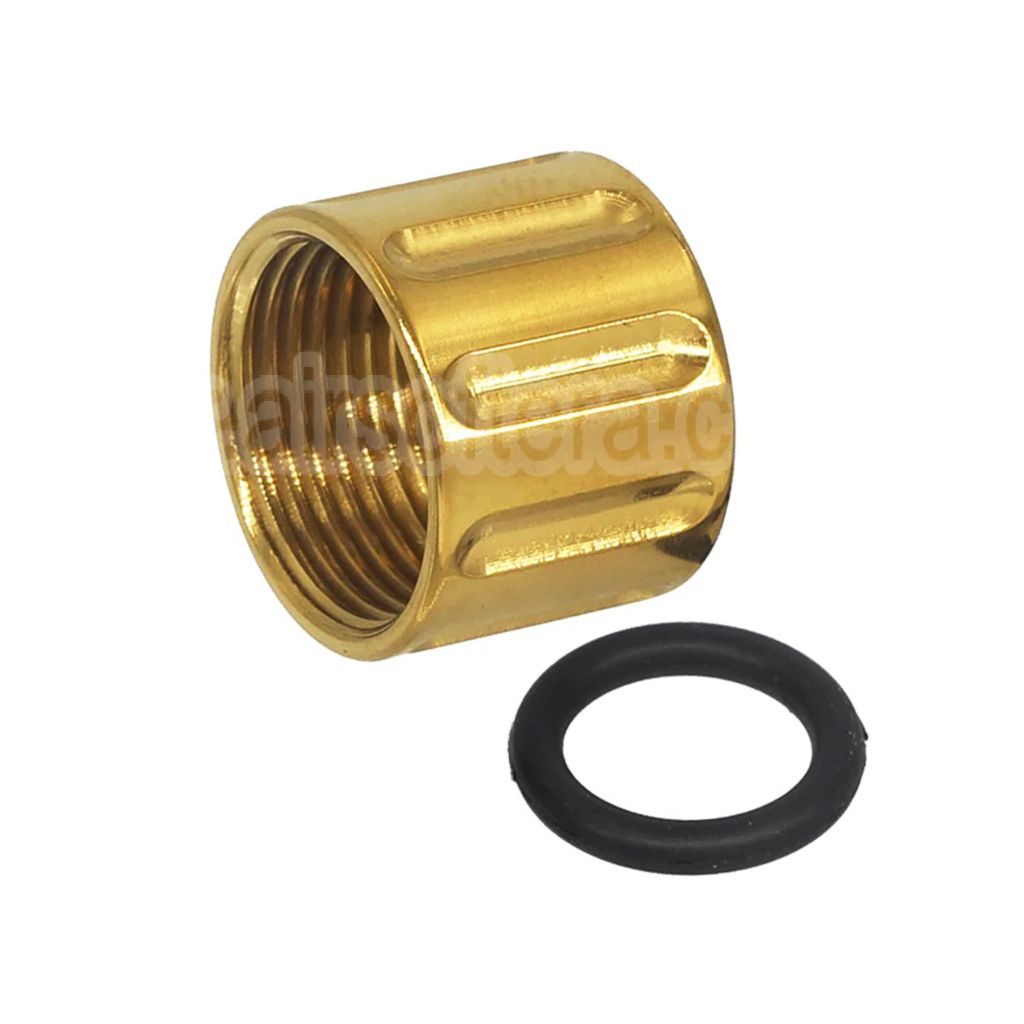 5KU Vertical Moleté Canon Filetage Couvre-filet Convient pour -14mm CCW sens antihoraire Canon Extérieur Pistolet Airsoft