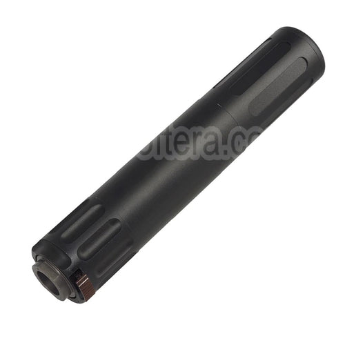 5KU 195mm AAC SR7 Style QD Silencieux avec 3-Broches Frein de Bouche Convient pour -14mm CCW sens antihoraire Canon Fusil Airsoft
